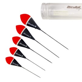 Sbirulino Bobo Series Trout Float, Tremarella, Fishing, Pack of 5, Size 2-3-4-5-6 with Support Support