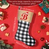 20 Inches Large Monogram Christmas Stockings Embroidered Initial Christmas Stocking