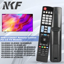 AKB73756567 Replace Remote Control for LG TV Remote 32LB5800 32LB580B 39LB5800 42LB5800UG 47LB5800 55LB5800 55UB8200UH 60UB8200 65LB6190