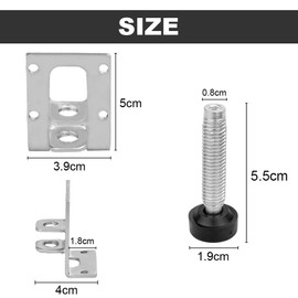 RMENOOR 4 Pcs Heavy Duty Leveling Feet, Furniture Leveling Feet Adjustable Feet for Workbench Baseboard Adjustable Brackets for Furniture,Table, Sofa, Cabinets, Workbench (5 x 4 x 3.9cm)