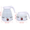 0.6L Folding Electric Kettle 600W Collapsible Water Boiler Portable Silicone