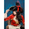 Wicked Costumes Deluxe Fancy Dress Pirate Hat with Feather