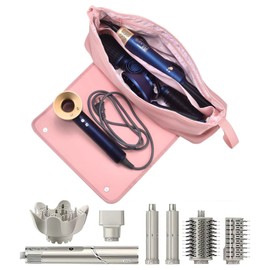 VGR Carrying Case for Shark Flex Style - Hair Tools Travel Bag with Heat Resistant Mat, Curling Iron/Flat Iron Travel Case, Carrying Case for Dyson Airwrap/Shark Flexstyle