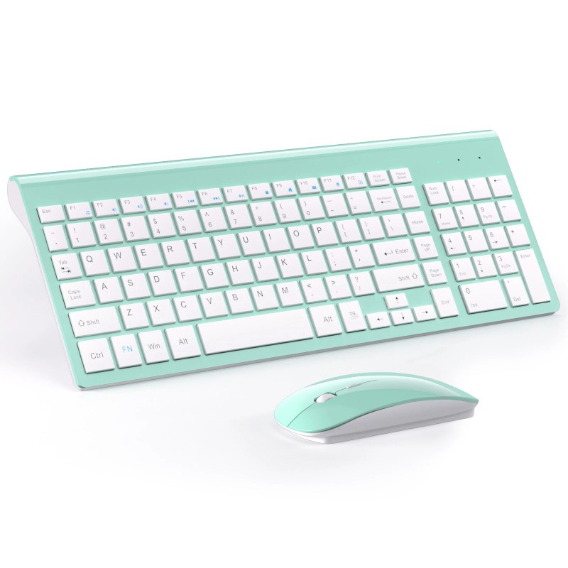 Topmate Ultra Slim Wireless Keyboard and Mouse Combo, Silent Compact