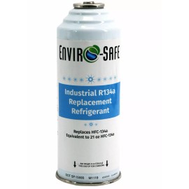 Envirosafe Industrial Auto AC R134a Replacement Refrigerant, can and gauge