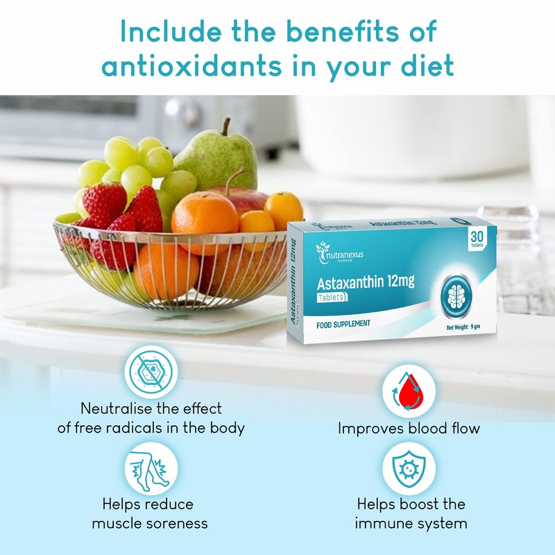 Astaxanthin Supplement for Eye, Skin & Joints Health - Antioxidant