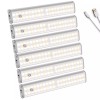 kuled 6Pack LED Closet Light Rechargeable Under Cabinet Lighting Motion