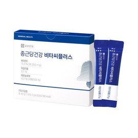 Jongiltaegyeonggang 종근당건강 비타씨플러스 2g 200포 대용량 비타민C 250mg Jungkang Health Vita C Plus 2g 200 Bags Large容量维生素C 250mg