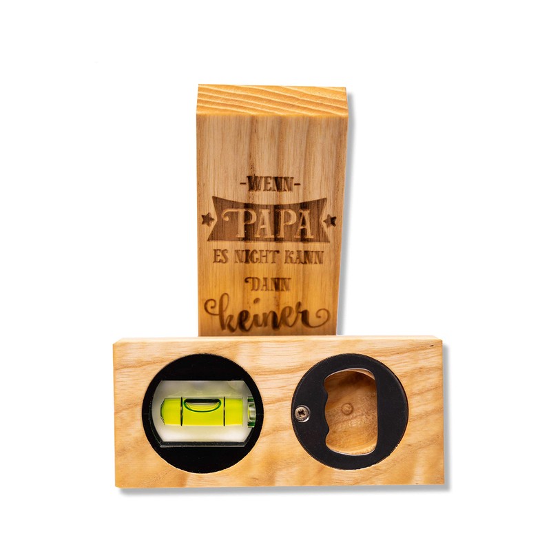 Bottle opener with spirit level dad Father's Day individual gift