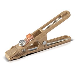 STAHLWERK Ground Pliers and Ground Clamp - High Quality Ground Clamp up to 260 A Made of Solid Brass for Welding Machines and Plasma Cutters
