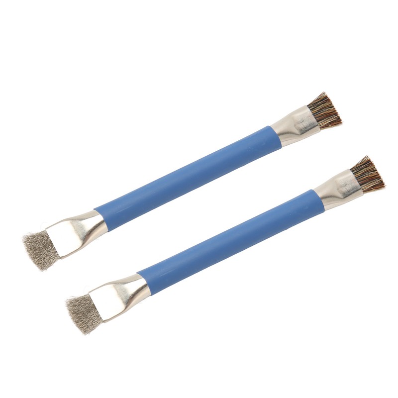 2Pcs Motherboard IC Cleaning Brush Double Head Antistatic Brushes for