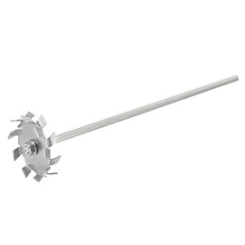 MECCANIXITY 304 Inoxidable Acero Agitador Varilla 11.81" Longitud Dispersión Máquina Agitar Palos con 2.76" ID Dispersión Disco para Laboratorio, Industrial