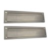 QCAA Solid Brass Mail Slot, with Solid Brass Interior Back