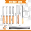 Lanties 6 Pcs Woodworking Tools Set, Includes 4 Wood Chisels