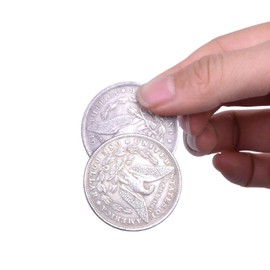 Enjoyer Magnetic Copper Morgan Dollar Coins Magic Tricks Appearing/Disappearing Magicians Accessories Coin Magic Gimmicks Illusion Props