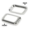 Chrome Plastic Rocker Switch Trim Compatible with Freightliners & Peterbilt
