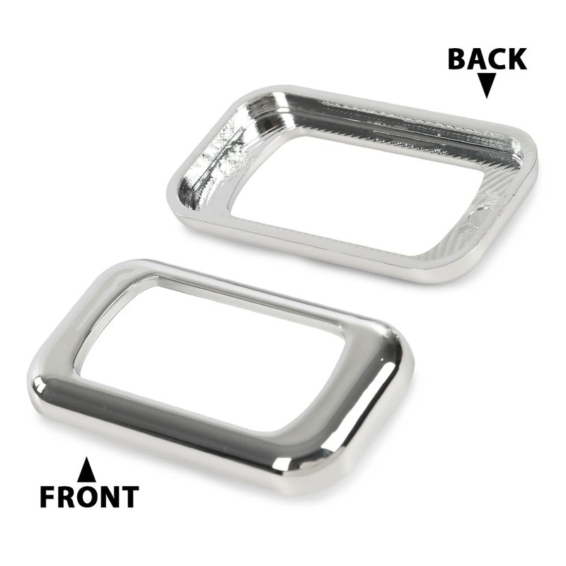 Chrome Plastic Rocker Switch Trim Compatible with Freightliners & Peterbilt