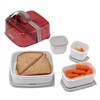 Rubbermaid Fasten + Go Sandwich Kit, Marsala, 4-Piece Set