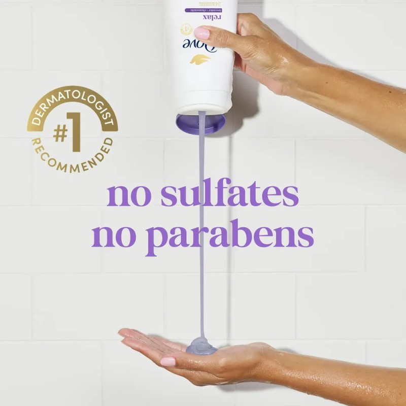 Gel De Baño Dove Relax Con Aceite De Lavanda Y