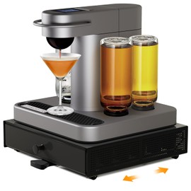 Dfynest Cocktail Capsule Storage Drawer Organizer - Compatible with Bartesian Cocktail Maker - BEV Black Decker Cocktail Maker - Holds Up to 36 Capsules - Home Bar Accessories for Cocktail Maker,Black