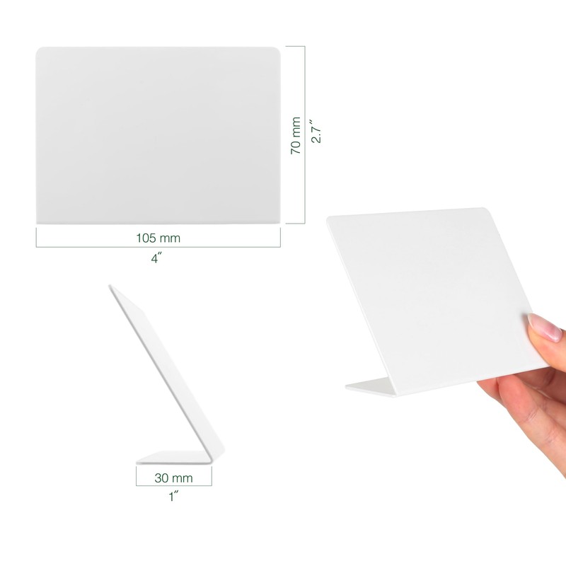 Set of 15 Mini Whiteboard, Small Dry Erase Food Signs