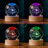 QIANRUNA 3D Galaxy 60mm Crystal Ball Astronomy Universe Gifts 3D