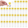 PATIKIL 1mL Plastic Test Tubes 36pcs Freezing Test Tubes Graduate