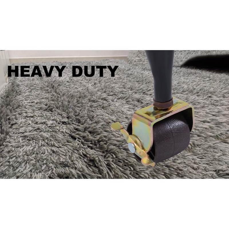 Metal Stem Heavy Duty Bed Frame Wheels Casters Rollers with