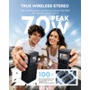 30W Portable Bluetooth Speaker, Deep Bass, IPX6 Waterproof, LED Lights