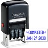 ExtraMark Ultra Dater Self-Inking Rubber Date Office Stamp with Completed