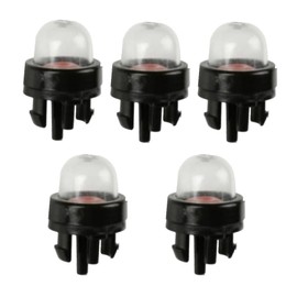 Biafiog 5 PCS Snap in Primer Bulb Black Chainsaw Parts for 2-Cycle Small Engine Leaf Blower String Trimmer Brush Cutter Chainsaw