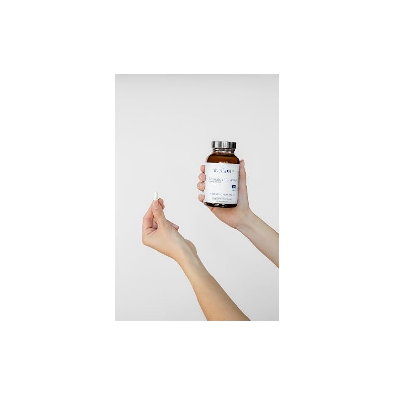 Glicinato + L-Teanina Suplemento Alimenticio Natural 90 Cápsulas 1000 mg