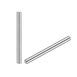 TOP-VIGOR 15Pcs 2mm x 25mm Dowel Pins Shelf Support Pegs, 304 Stainless Steel Cylindrical Shelf Support Pin Fasten Elements Silver Tone