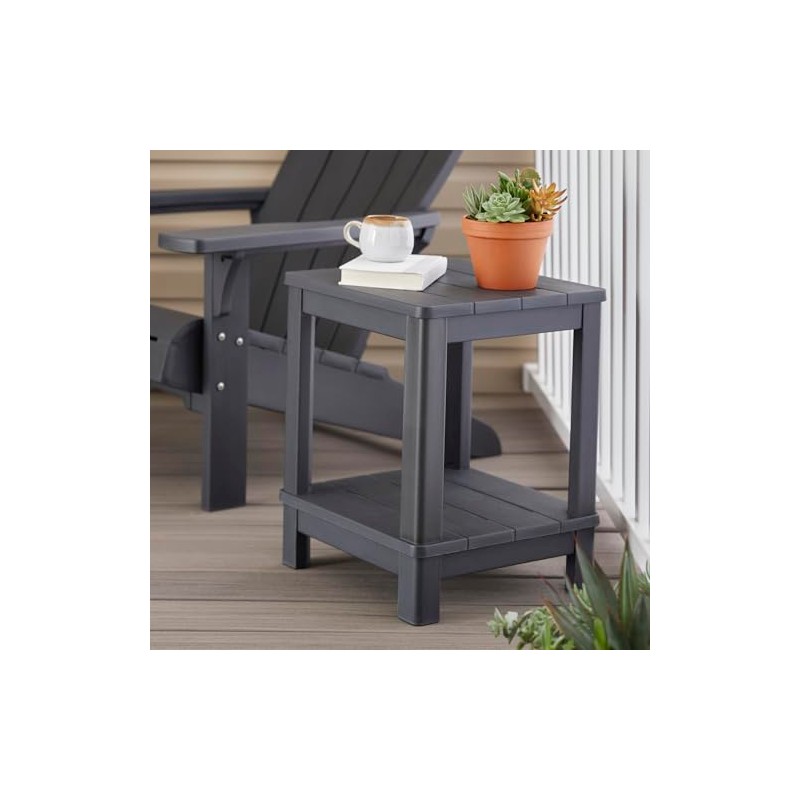 Keter Deluxe Adirondack Side Table - Graphite