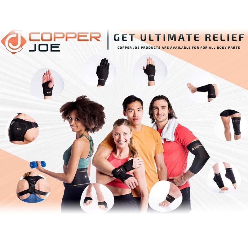 Copper Joe Full Leg Compression Sleeve - Ultimate Copper Infused,