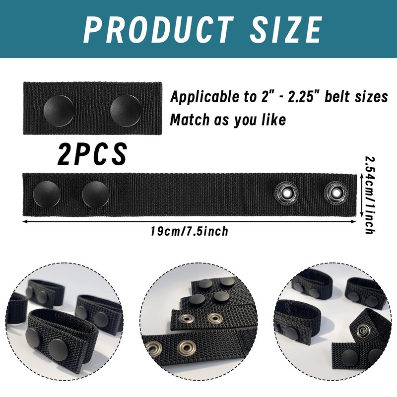 IHLOOTD Belt Keeper Police Pack of 2 Duty Belt Holder