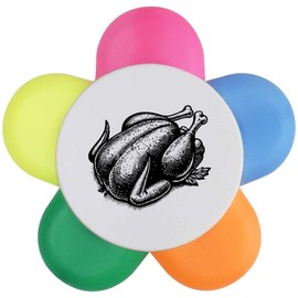 Azeeda 'Roast Chicken' Flower Shape Highlighter Pen (HL00036094)