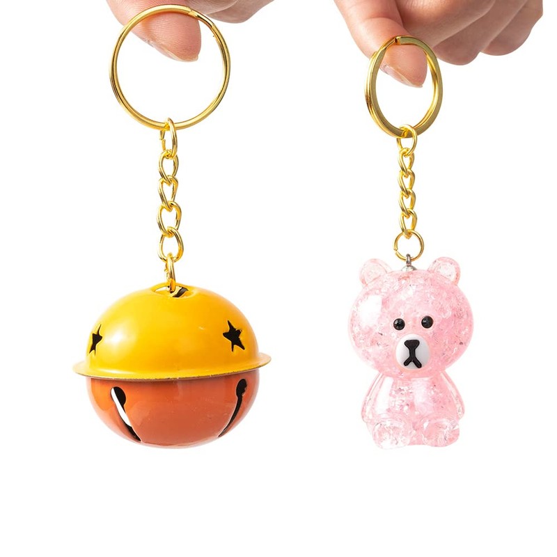 Key Chains Bulk,100Pcs Keychain Rings Metal Key Ring Gold Key