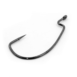 Gamakatsu Super Line EWG Hook-Pack Of 25 (Black, 5/0)