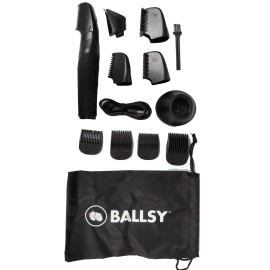 Ballsy B2 Groin & Body Trimmer for Men, Includes 2 Quick Change Heads, Waterp...