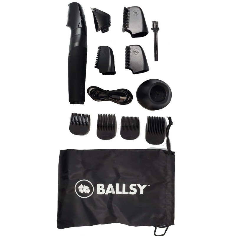 Ballsy B2 Groin & Body Trimmer for Men, Includes 2