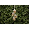 4 x Hanging Copper Glass Acorn Christmas Decoration Autumnal Displays