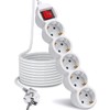 EXTRASTAR 5M Long Power Strip with 5 Sockets and Switch
