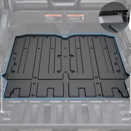 KEWISAUTO TPE Bed Mat Liners for 2014-2025 Honda Pioneer 700-4, Rubber Rear Cargo Bed Mat All Weather Protection Slush Liner for Honda Pioneer 700 4P 2014-2025 Accessories, Replace #0SP42-HL3-201
