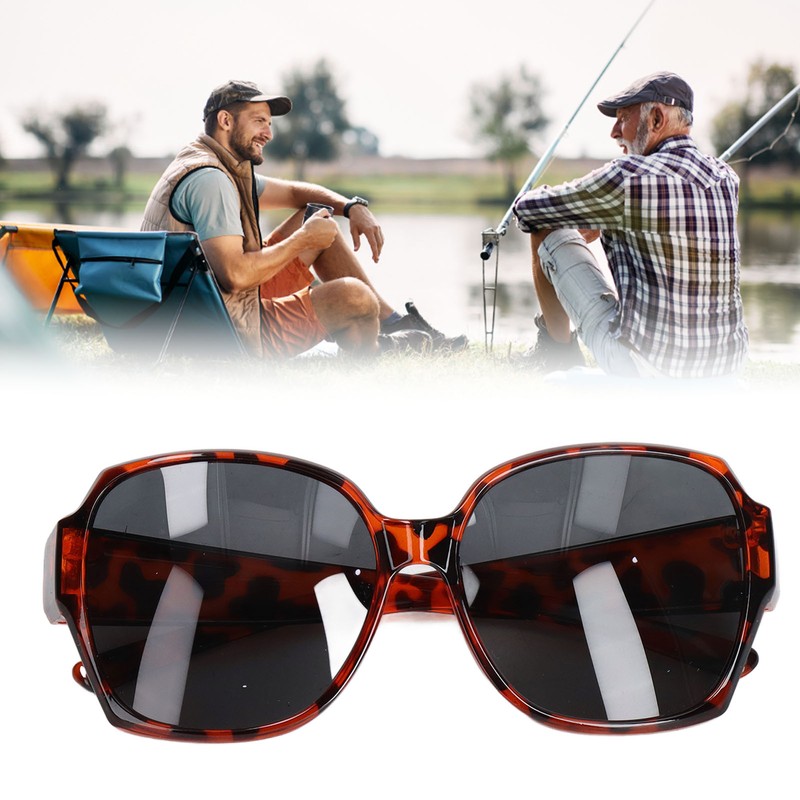 UV Protection Glasses Amber Anti Slip Lightweight Frame Polarized Sunglasses