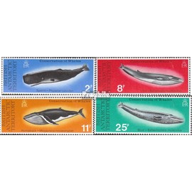 UK Areas Antarctica 64-67 (complete.issue.) unmounted mint/never hinged ** MNH 1977 Protection the Whales (Stamps for collectors) Water animals