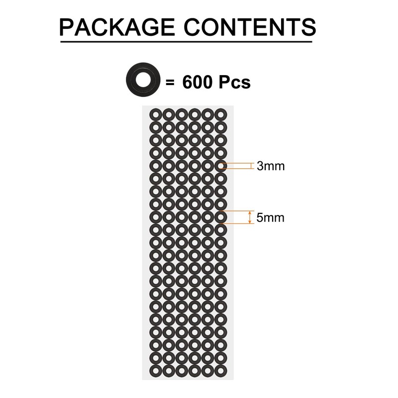 uxcell 600 Pcs 3D Scanner Markers 3mm for 3D Scanner,