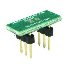 Adaptor, SC70-6/SOT-363 to DIP-6, 0.65MM | PROTOTYPING Boards/BREADBOARDS PCB, 1 X Qty - PA0087