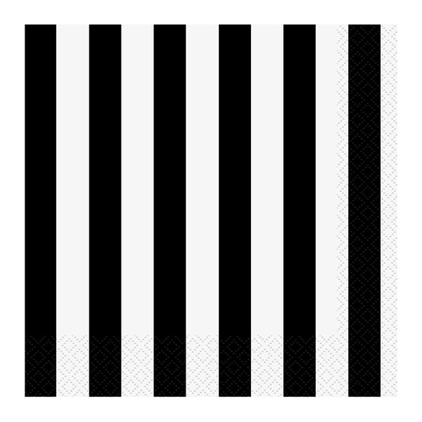 Unique party tableware, One Size, Black