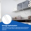 MILYARD 12 Inch Wire Shelf Brackets Kits, Closet Support Rod